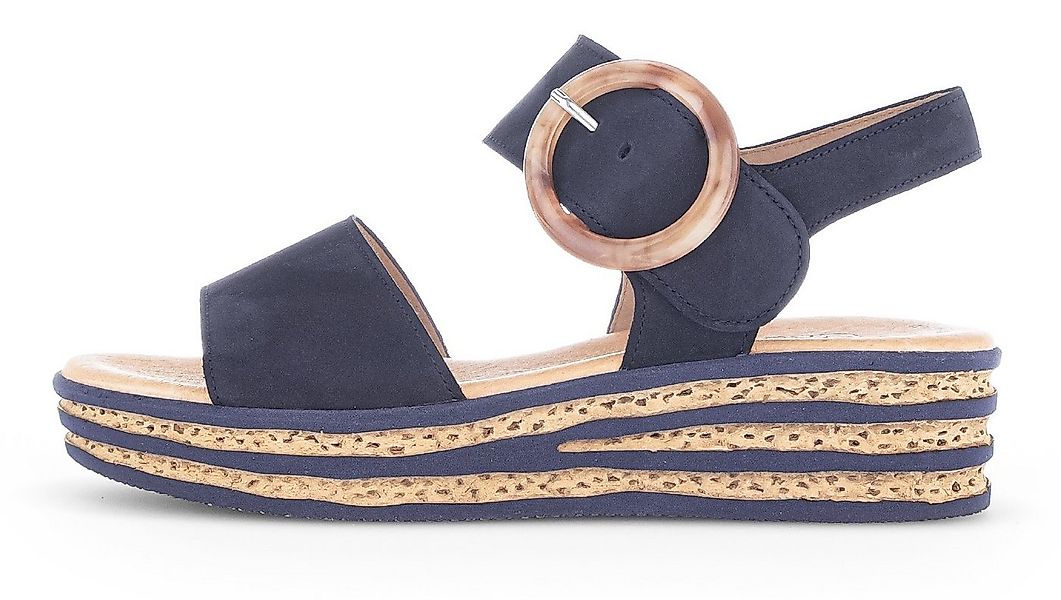 Gabor Keilsandalette, Sommerschuh, Sandale, Keilabsatz, mit großer Zierschn günstig online kaufen