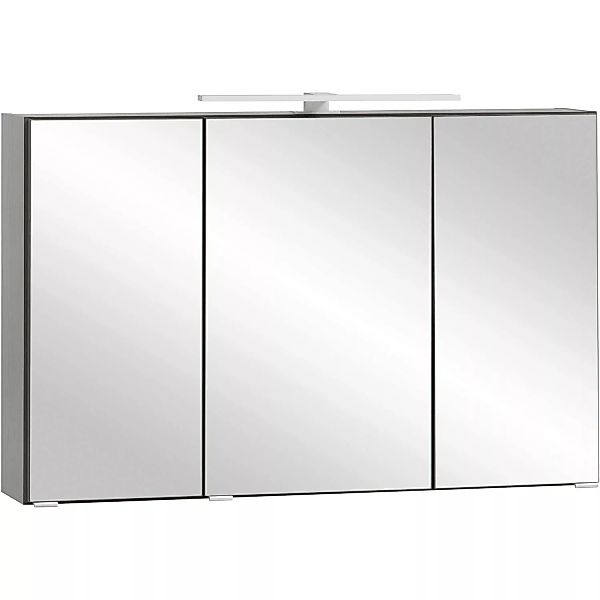 Held Spiegelschrank Trient Graphit 100 cm mit Softclose Türen günstig online kaufen