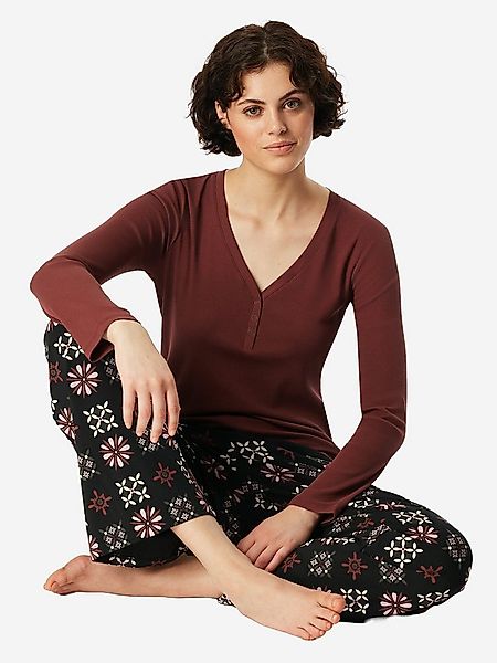 Schiesser Pyjamaoberteil Mix Relax schlaf-oberteil nachthemd sleepshirt günstig online kaufen