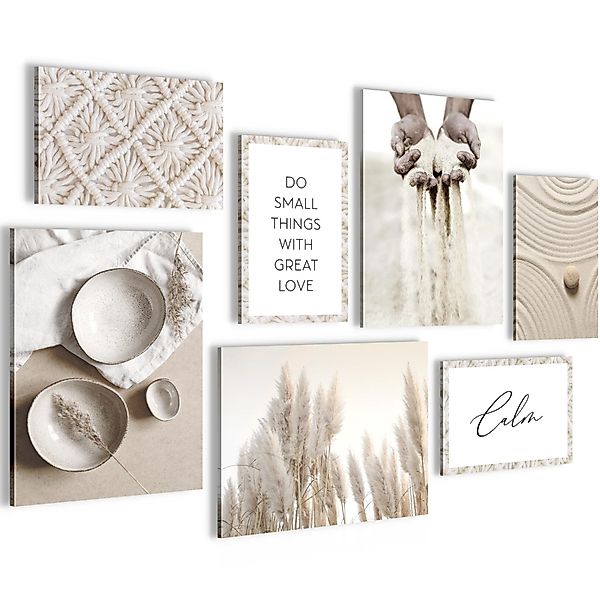 Novart Wandbild Wandbilder Wohnzimmer Boho Natur günstig online kaufen