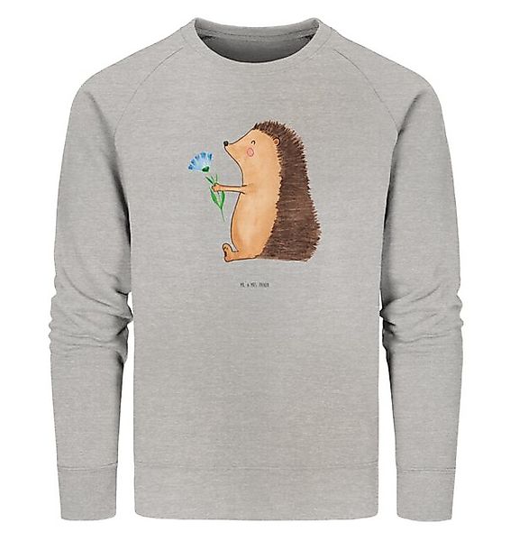 Mr. & Mrs. Panda Longpullover Igel Blumen Größe XL - Heather Grey - Geschen günstig online kaufen