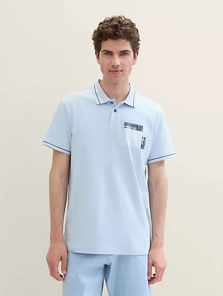 TOM TAILOR Poloshirt Jersey Poloshirt mit Print günstig online kaufen