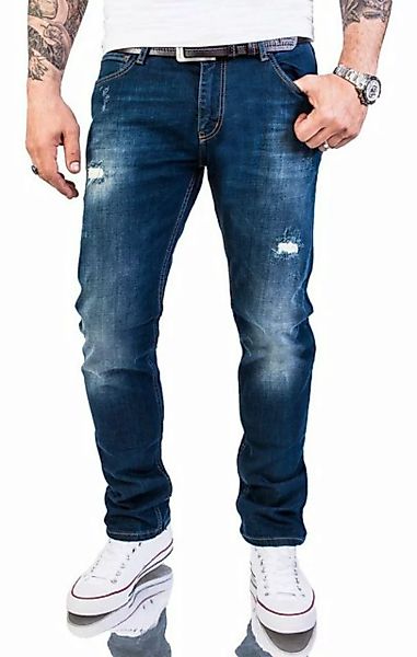 Rock Creek Slim-fit-Jeans Herren Jeans Slim Fit Blau RC-2145 günstig online kaufen