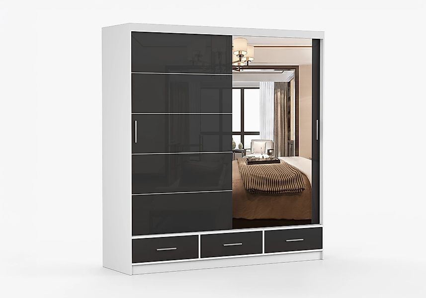 imoebel24 Schwebetürenschrank FLORENCE S 203 cm günstig online kaufen