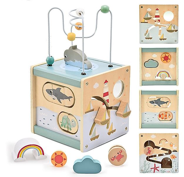 CLTYQ Motorikwürfel ab 1 Jahr, Baby-Aktivitätswürfel, Montessori-Spielwürfe günstig online kaufen