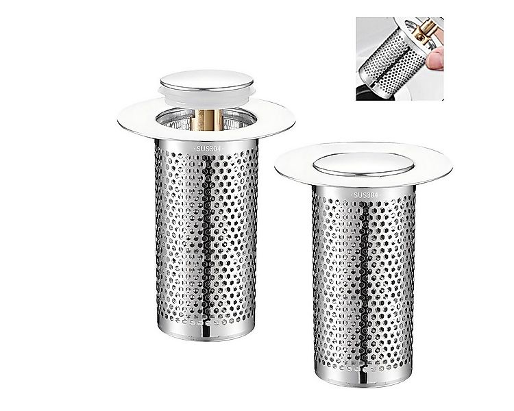 DOPWii Waschbeckenstöpsel 2pcs Badezimmer-Waschbeckenstopper-Haarfänger,Pop günstig online kaufen