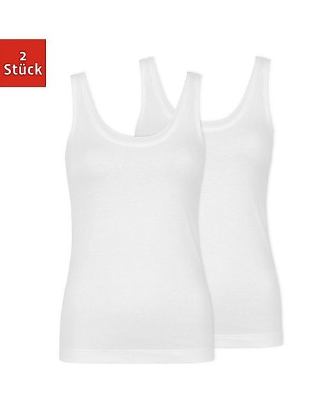 SNOCKS Tanktop Top mit breiten Trägern Damen (2-tlg) aus Bio-Baumwolle, beq günstig online kaufen