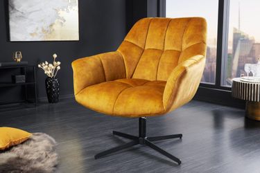 riess-ambiente Loungesessel PAPILLON senfgelb / schwarz günstig online kaufen
