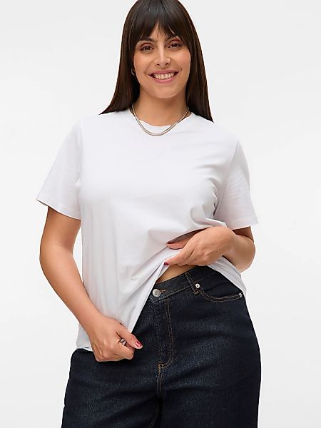 Vero Moda Curve Kurzarmshirt "VMPAULINA SS T-SHIRT GA JRS NOOS CUR" günstig online kaufen