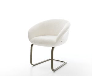 DELIFE Polsterstuhl Vinka-Flex, mit Armlehnen Freischwinger günstig online kaufen