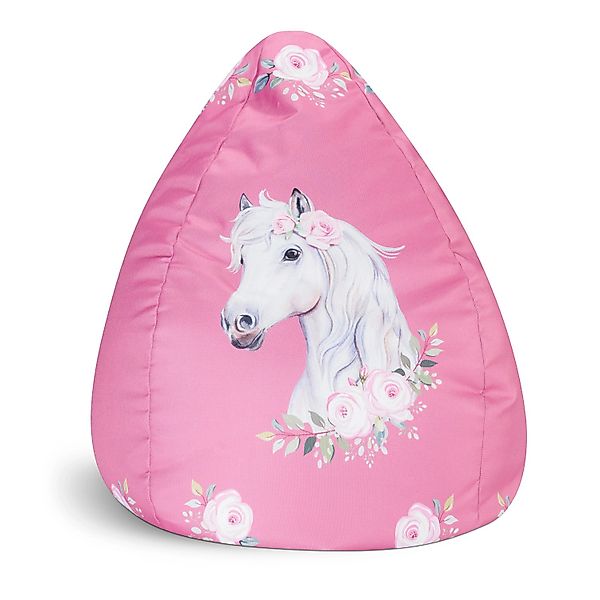 Sitting Point Sitzsack Bean Bag Horse 220, Rose Bunt günstig online kaufen