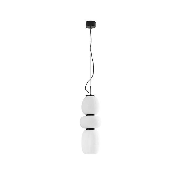 Lucande LED Pendelleuchte Lucya 10020237 Skandinavisch in Weiß aus Glas 1-f günstig online kaufen