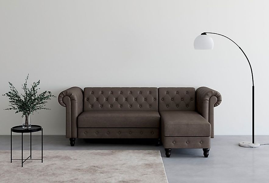 Dorel Home Ecksofa »Felix, L-Form, 241 cm (Liegefl.108x195 cm), Recamiere t günstig online kaufen
