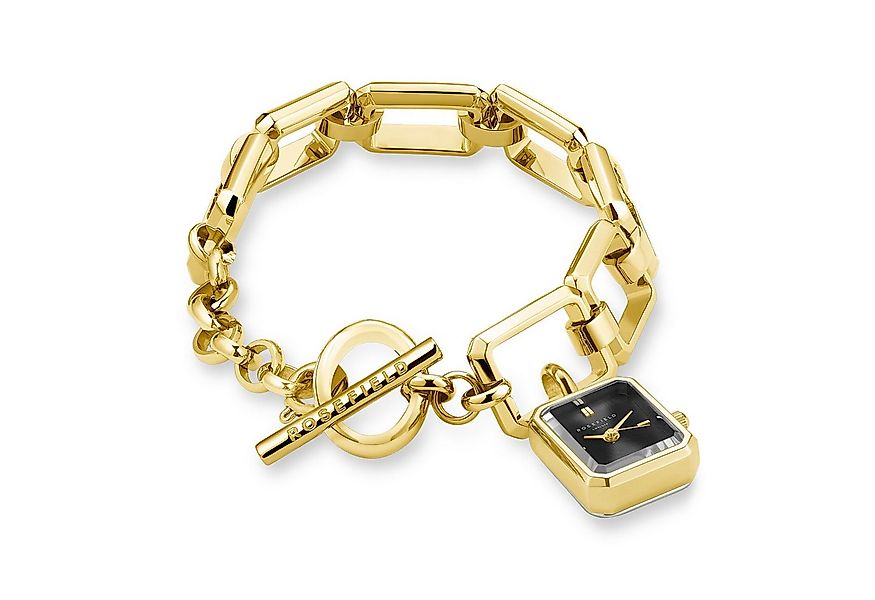 ROSEFIELD Quarzuhr Schmuckuhr Studio Octagon Chain Goldfarben/Schwarz günstig online kaufen