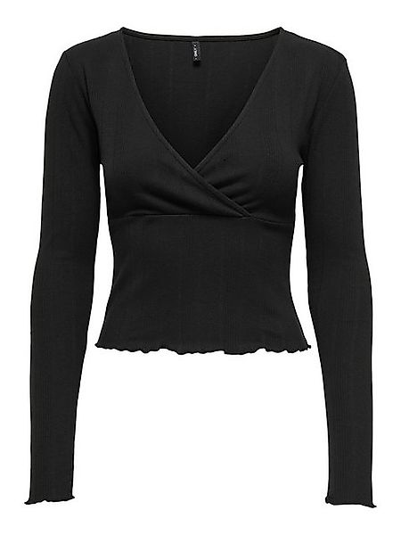 ONLY Langarmshirt ONLCARLOTTA L/S WRAP TOP JRS günstig online kaufen