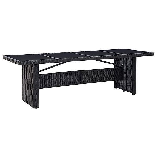 vidaXL Gartentisch Gartentisch Schwarz 240x90x74 cm günstig online kaufen