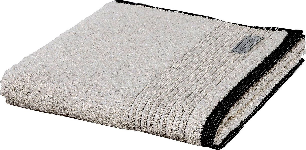 Möve Saunatuch Eden Biesenbordüre, Walkfrottier (1-St), mit Lederetikett günstig online kaufen