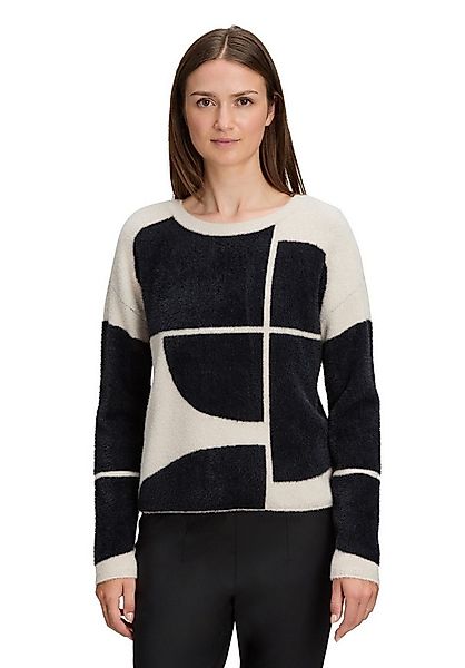 Betty&Co Strickpullover Damen Strickpullover mit Jacquard (1-tlg) günstig online kaufen