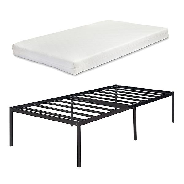 en.casa Metallbett, »Vårdö« mit Matratze 90 günstig online kaufen