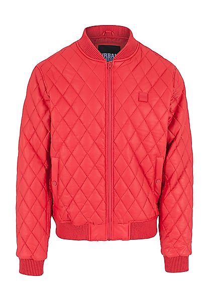Urban Classics Diamond Quilt Leather Imitation Jacket TB1150 Fire Red günstig online kaufen