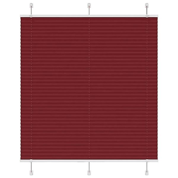 vidaXL Plissee Bordeauxrot 120x150 cm Stoffbreite 119,4 cm Polyester 401524 günstig online kaufen