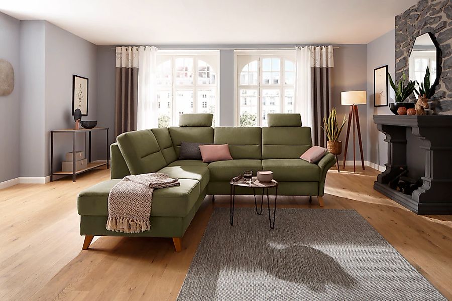 Home affaire Ecksofa "Westerland L-Form", Federkern-Polsterung, wahlweise m günstig online kaufen