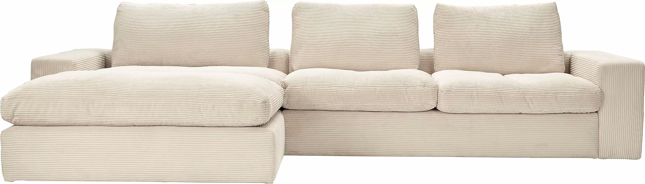 alina Ecksofa »Sandy«, mit Recamiere, in modernem Cordstoff günstig online kaufen