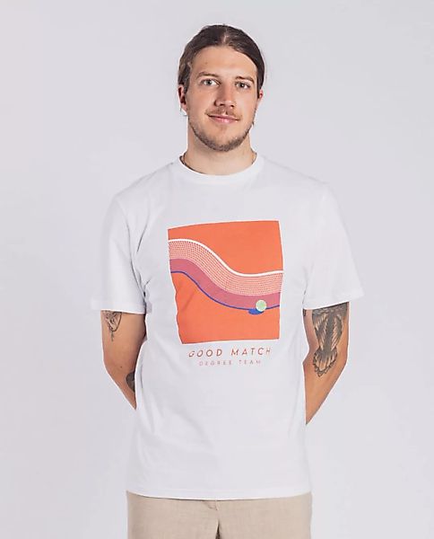 Herren T-shirt - Good Match - Weiß günstig online kaufen