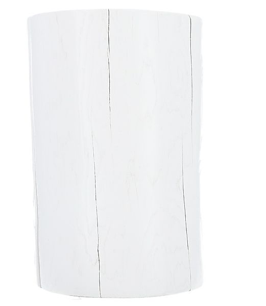 Block Hocker, Kernesche Massiv - Lackiert weiß 46 cm günstig online kaufen
