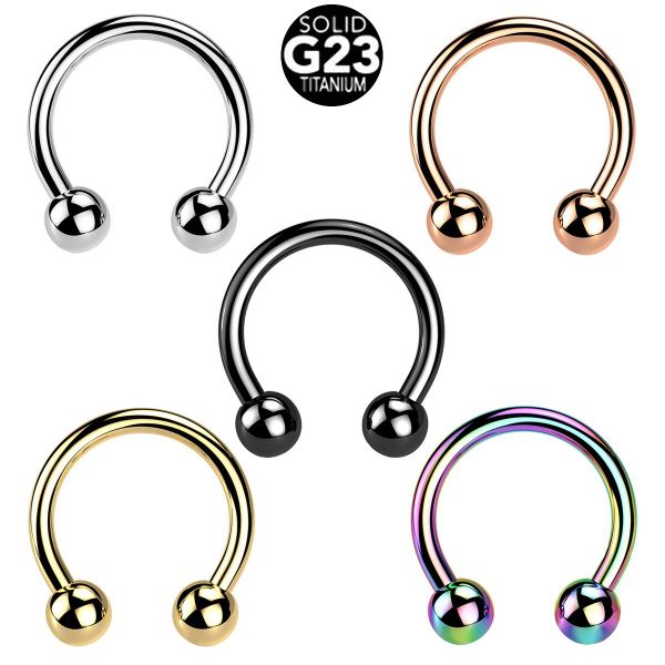 Taffstyle Nasenpiercing Titan G23 Lippenpiercing Hufeisen günstig online kaufen