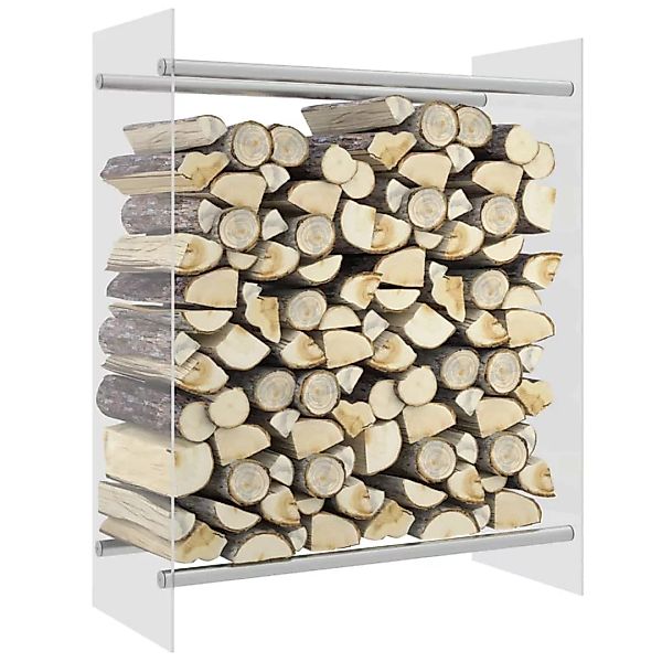 Brennholzregal Transparent 80x35x100 Cm Hartglas günstig online kaufen