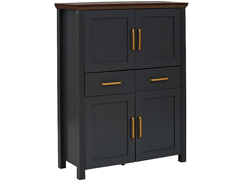 loft24 Highboard Marly, Hochkommode mit 2 Schubladen und 4 Türen günstig online kaufen