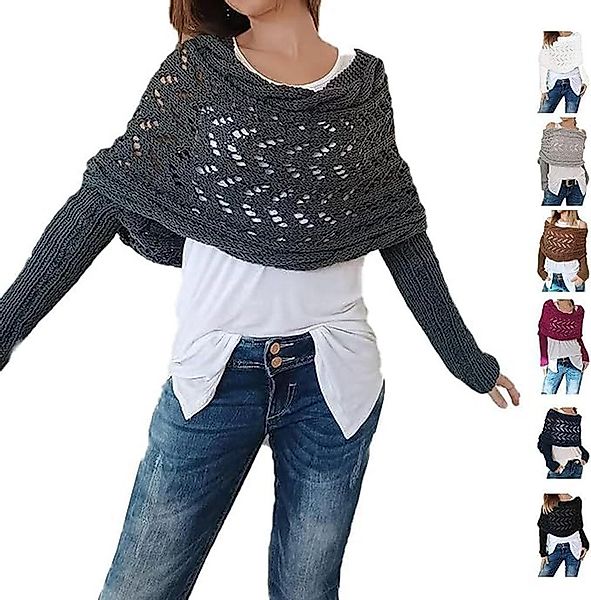 Coonoor Cape Strickschal mit Ärmeln Modischer günstig online kaufen