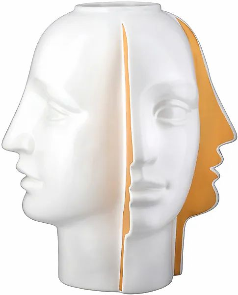 GILDE Tischvase »Vase Gesicht Facial weiß H. 28 cm«, (1 St.) günstig online kaufen