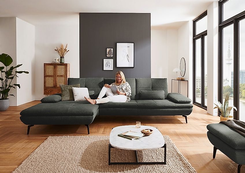 Die PlanBar Ecksofa "MP-IN23002 L-Form" wahlweise mit Armteil- und Sitztief günstig online kaufen