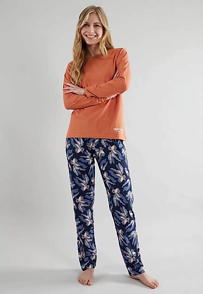 TOM TAILOR Pyjama, (2 tlg.), mit gemusterter Hose günstig online kaufen