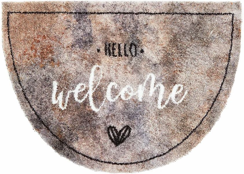 ASTRA Fußmatte "Pure&Soft 016" halbrund 7 mm Höhe Sauberlaufmatte, weiche O günstig online kaufen