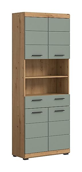 furnling Hochschrank Scott 4 Türen, 1 Schublade, 2 offene Fächer, Badmöbel, günstig online kaufen