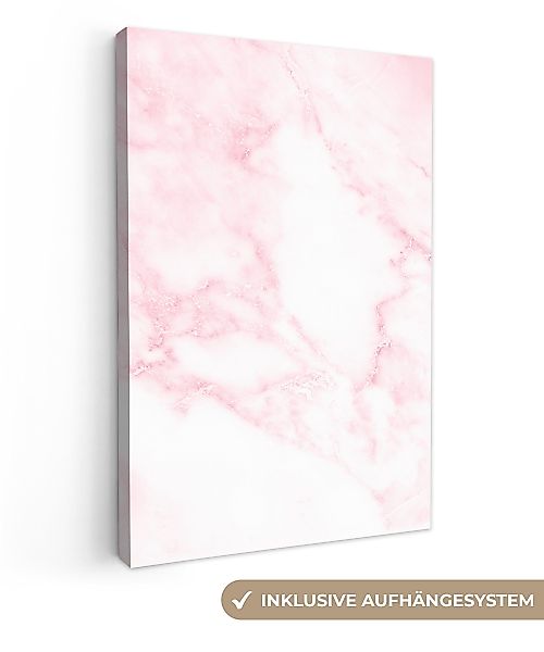 OneMillionCanvasses® Leinwandbild Marmor - Weiß - günstig online kaufen