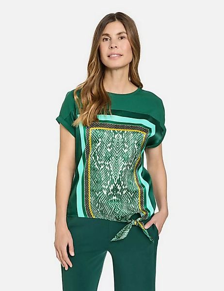 GERRY WEBER Kurzarmshirt Blusenshirt mit Knotendetail günstig online kaufen