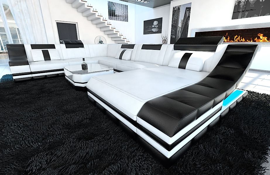 Sofa Dreams Wohnlandschaft Ledercouch Sofa Leder günstig online kaufen