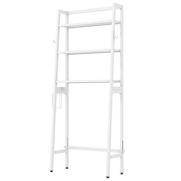 COSTWAY Badregal, stehend, 3 Ablage, Toilettenpapierhalter&2 günstig online kaufen