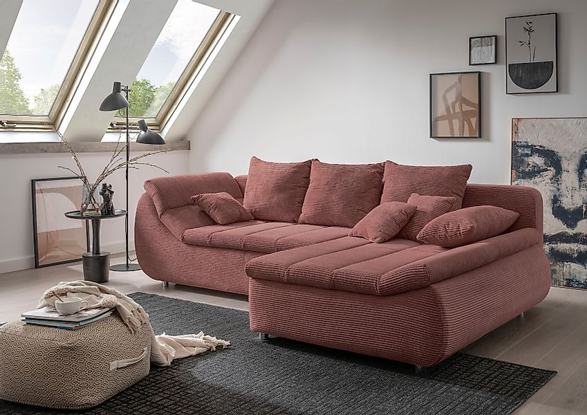 INOSIGN Ecksofa Imola, bequem, aktuelle Steppung günstig online kaufen