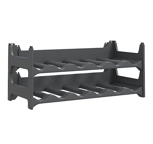 vidaXL Weinregal Weinregal für 12 Flaschen PP Stapelbar, 1-tlg. günstig online kaufen