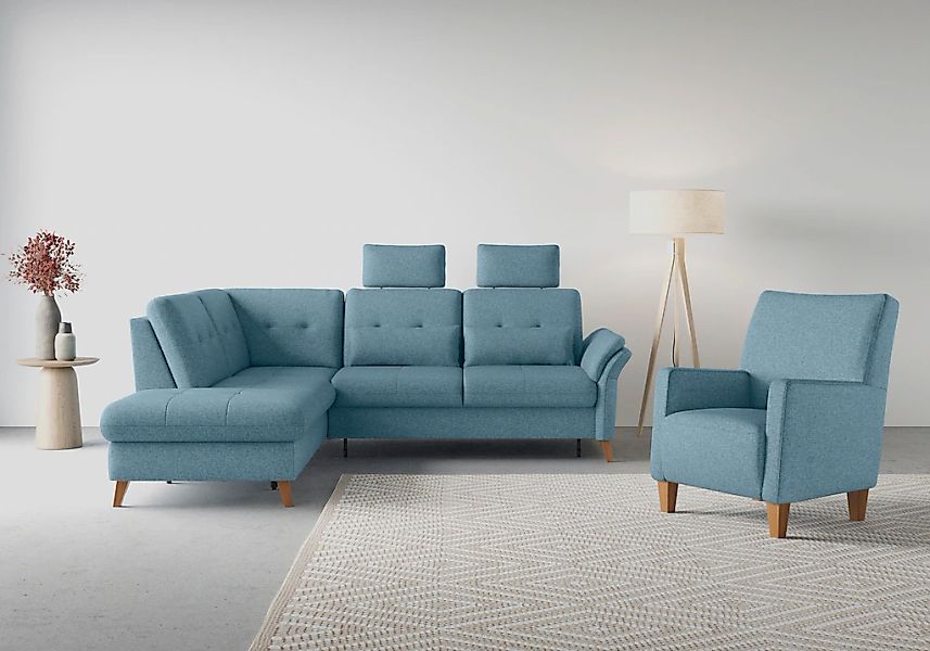 sit&more Ecksofa "Göteborg", inkl. Sitztiefenverstellung, wahlweise mit Bet günstig online kaufen