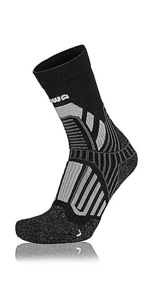 Lowa Wandersocken Crew Mountaineering (Polyester/Polyamid) schwarz/grau - 1 günstig online kaufen