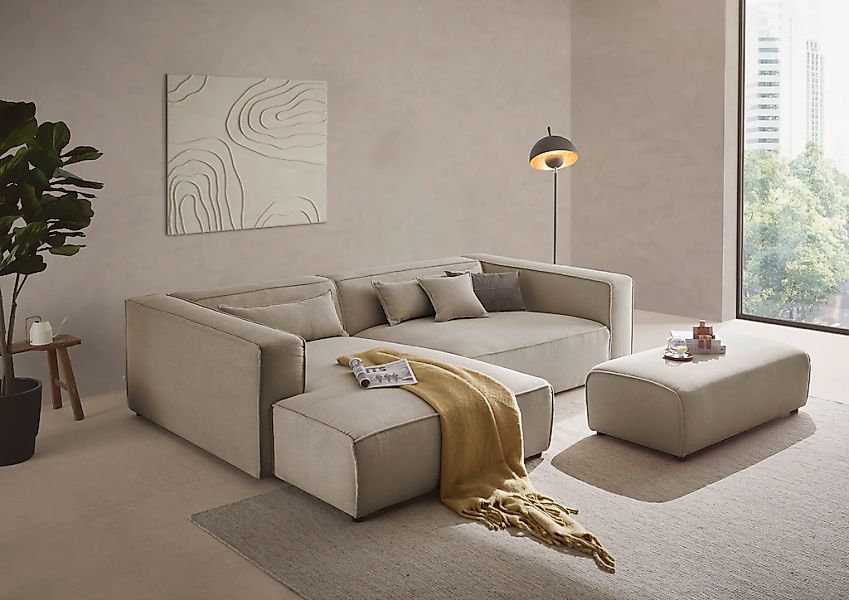 LeGer Home by Lena Gercke Ecksofa "PIARA XXL, L-Form, Schlaffunktion, Cord, günstig online kaufen