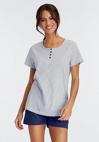 Vivance Dreams Shorty (Set, 2 tlg) mit garngefärbten Streifen günstig online kaufen