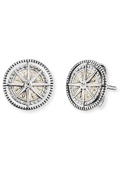 Engelsrufer Paar Ohrstecker Windrose, mit Emaille günstig online kaufen