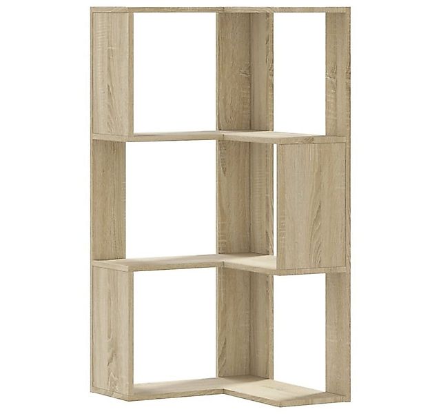 vidaXL Bücherregal Eck-Bücherregal 3 Böden Sonoma-Eiche 50x50x102 cm Holzwe günstig online kaufen